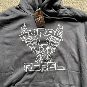 Rural Rebel super soft SWEATSHIRT 2XL NEW! Hoodie